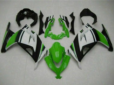Wholesale 2013-2024 Kawasaki Ninja 300 EX300R Motorcycle Fairings - White Green Black
