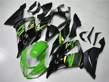 Wholesale 2013-2018 Kawasaki ZX6R Motorcycle Fairings - Green Yellow Glossy Black Matte Black