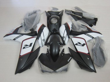 Wholesale 2015-2018 Yamaha YZF R3 Motorcycle Fairings - White Matte Black