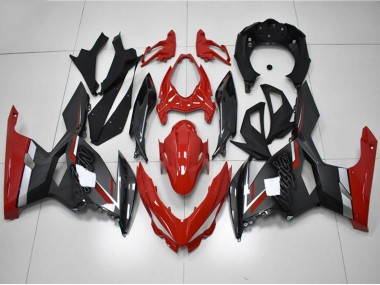 Wholesale 2018-2024 Kawasaki EX400 Motorcycle Fairings - Red Grey Black