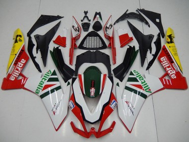 Wholesale 2009-2015 Aprilia RSV4 1000 Motorcycle Fairings - White Red Green Yellow Black Alitalia