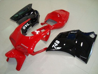 Wholesale 1993-2005 Ducati 748 Motorcycle Fairings - Red Glossy Black