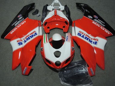 Wholesale 2003-2004 Ducati 749 999 Motorcycle Fairings - White Red Glossy Black Parts Unlimited