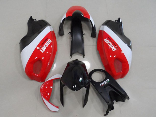 2008-2012 Ducati Monster 696 Motorcycle Fairings - White Red Black Monster