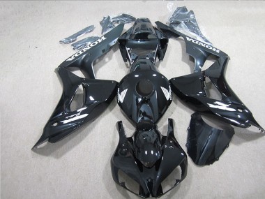 Wholesale 2006-2007 Honda CBR1000RR Motorcycle Fairings - Glossy Black White Decals