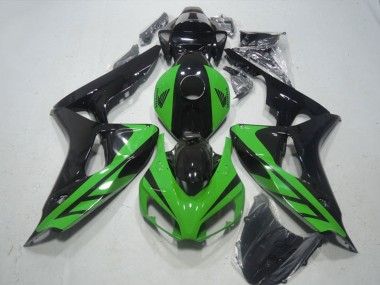 Wholesale 2006-2007 Honda CBR1000RR Motorcycle Fairing - Green Glossy Black