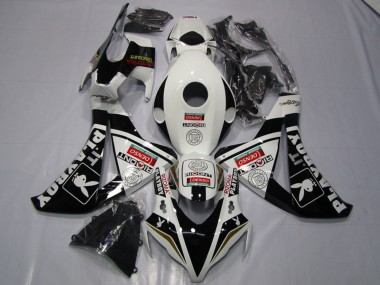 Wholesale 2008-2011 Honda CBR1000RR Motorcycle Fairings - White Glossy Black DENSO Playboy