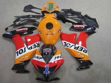 Wholesale 2012-2016 Honda CBR1000RR Motorcycle Fairings - Orange White Red Glossy Black Repsol 1