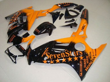 Wholesale 1995-1996 Honda CBR600 F3 Motorcycle Fairings - Orange Glossy Black SevenStars