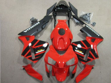 Wholesale 2003-2004 Honda CBR600RR Motorcycle Fairing - Red Glossy Black Matte Black