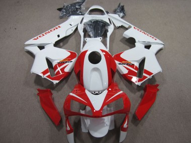 Wholesale 2003-2004 Honda CBR600RR Motorcycle Fairings - White Red