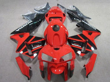 Wholesale 2005-2006 Honda CBR600RR Motorcycle Fairings Kits - Red Black