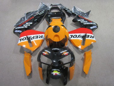 Wholesale 2005-2006 Honda CBR600RR Abs Fairings - Orange White Red Glossy Black Repsol