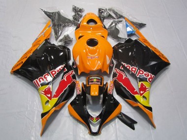 Wholesale 2009-2012 Honda CBR600RR Motorcycle Fairings - Orange Yellow Glossy Black Red Bull