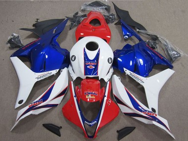 Wholesale 2009-2012 Honda CBR600RR Motorcycle Fairing - White Red Blue HRC