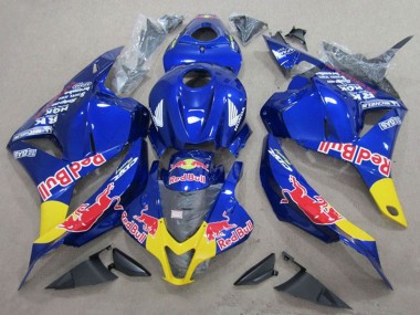 Wholesale 2009-2012 Honda CBR600RR Motorcycle Fairings - Blue Yellow Red Bull