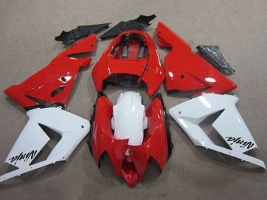 Wholesale 2004-2005 Kawasaki ZX10R Motorcycle Fairings - Red White Ninja