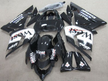 Wholesale 2004-2005 Kawasaki ZX10R Motorcycle Fairings - Black West Ninja