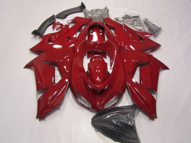 2006-2007 Kawasaki ZX10R Motorcycle Fairings - Red