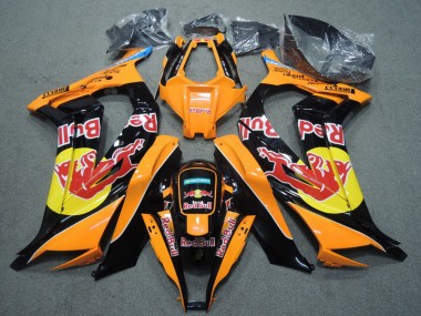 Wholesale 2011-2015 Kawasaki ZX10R Motorcycle Fairings - Orange Black Red Bull