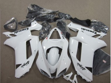 Wholesale 2007-2008 Kawasaki ZX6R Motorcycle Fairings - White