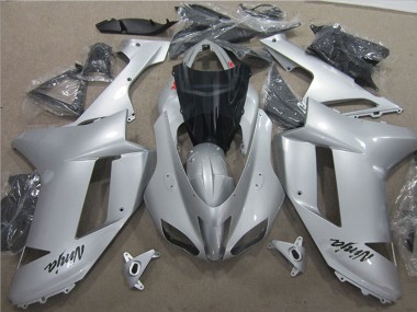 Wholesale 2007-2008 Kawasaki ZX6R Motorcycle Fairings - Silver
