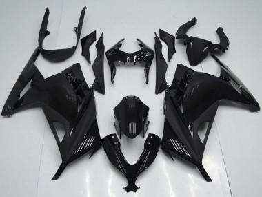 Wholesale 2013-2018 Kawasaki ZX300R Motorcycle Fairings - Glossy Black