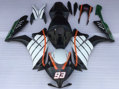 Wholesale 2012-2016 Honda CBR1000RR Motorcycle Fairings - White Orange Glossy Black Baracuda 93