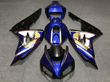 Wholesale 2006-2007 Honda CBR1000RR Motorcycle Fairings - Blue White Gold Glossy Black
