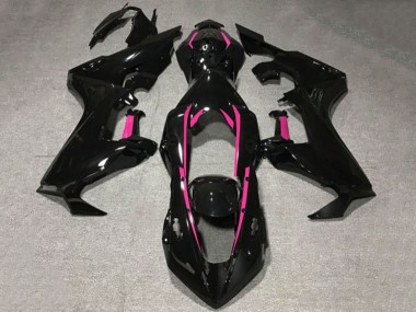 Wholesale 2017-2023 Honda CBR1000RR Motorcycle Fairings - Glossy Black Pink Lining