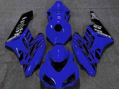 Wholesale 2004-2005 Honda CBR1000RR Motorcycle Fairings - Blue Glossy Black Flame