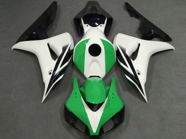 Wholesale 2006-2007 Honda CBR1000RR Motorcycle Fairings - White Green Glossy Black