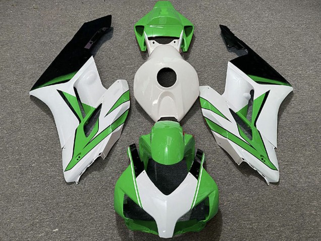 2004-2005 Honda CBR1000RR Motorcycle Fairings - White Green Glossy Black