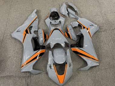 Wholesale 2017-2023 Honda CBR1000RR Motorcycle Fairings - Nardo Grey with Orange Stripe