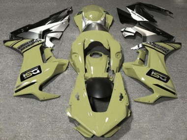 Wholesale 2017-2023 Honda CBR1000RR Motorcycle Fairings - Olive White Silver Glossy Black DSI