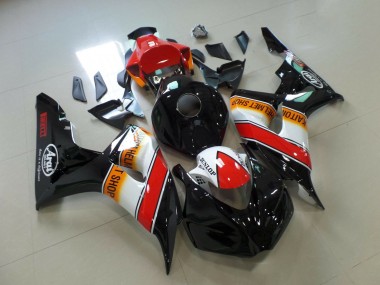 Wholesale 2006-2007 Honda CBR1000RR Motorcycle Fairings - Orange White Red Glossy Black Pirelli Racing
