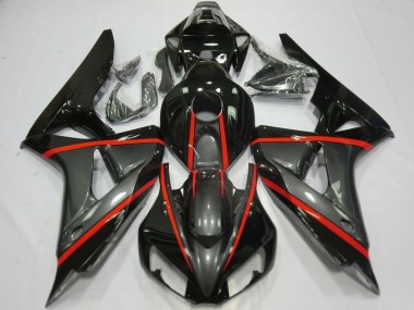 Wholesale 2006-2007 Honda CBR1000RR Motorcycle Fairings - Glossy Black Grey Red
