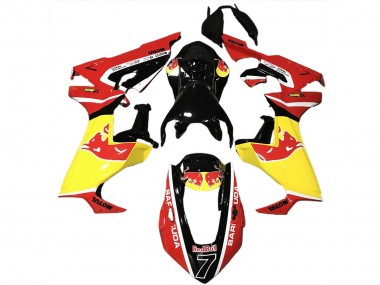 Wholesale 2017-2023 Honda CBR1000RR Motorcycle Fairings - Glossy Black Yellow Red Bull