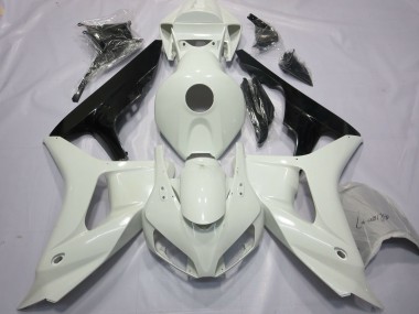 Wholesale 2006-2007 Honda CBR1000RR Motorcycle Fairings - White Glossy Black