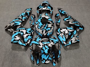 Wholesale 2005-2006 Honda CBR600RR Motorcycle Fairings - Camouflage Light Blue
