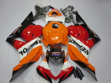 Wholesale 2009-2012 Honda CBR600RR Motorcycle Fairings - Orange White Red Glossy Black Repsol HRC
