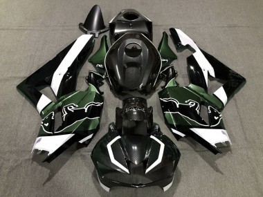 Wholesale 2013-2023 Honda CBR600RR Motorcycle Fairings - Black Carbon Fiber White Green Bull