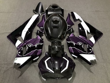 Wholesale 2013-2023 Honda CBR600RR Motorcycle Fairings - Black Carbon Fiber White Purple Bull