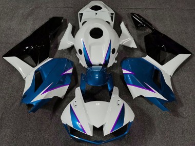 Wholesale 2013-2023 Honda CBR600RR Motorcycle Fairing - White Blue Glossy Black