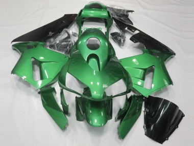 Wholesale 2003-2004 Honda CBR600RR Motorcycle Fairing - Green Glossy Black