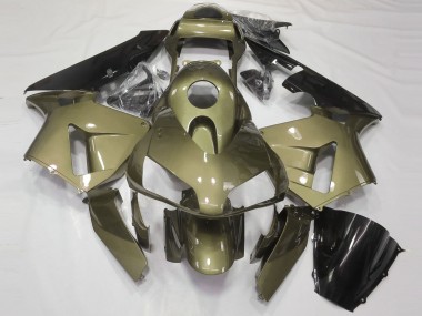 Wholesale 2003-2004 Honda CBR600RR Motorcycle Fairings - Olive Glossy Black