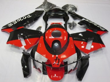 Wholesale 2003-2004 Honda CBR600RR Motorcycle Fairings - Red Glossy Black Power