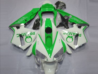 Wholesale 2003-2004 Honda CBR600RR Motorcycle Fairings - White Green Pramac