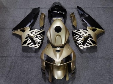 Wholesale 2005-2006 Honda CBR600RR Motorcycle Fairings - Gold Black White