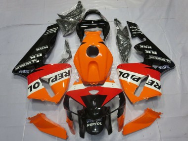 Wholesale 2005-2006 Honda CBR600RR Motorcycle Fairings - Orange Red White Black Repsol OEM Style
